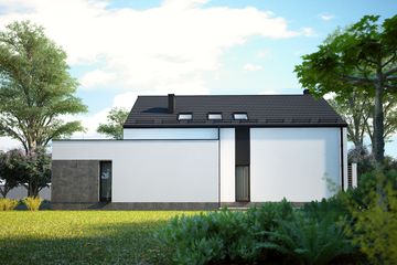  Projekt domu Senegida 2 (KKF1036) - projekt domu parterowego z poddaszem - Zdjęcie 4