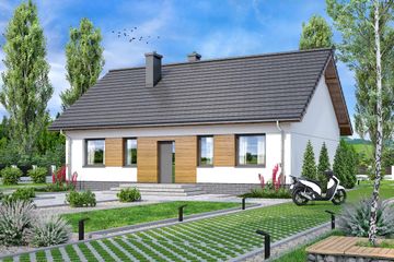  Projekt domu Daktyl 5 mini (WOF1216) - projekt domu parterowego - Zdjęcie 3