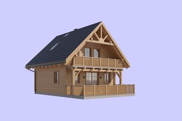  Projekt domu L-242 (SLU1037) - projekt domu parterowego z poddaszem - Zdjęcie 4