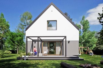  Projekt domu Kosma z garażem 1-st. [A] (WRF2399) - projekt domu parterowego z poddaszem - Zdjęcie 3