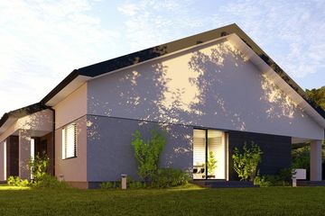  Projekt domu uA351 (WCB1486) - projekt domu parterowego - Zdjęcie 2