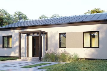 Projekt domu uA350 (WCB1487) - projekt domu parterowego - Zdjęcie 1