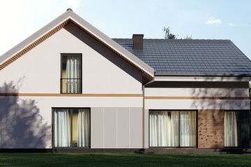  Projekt domu uA353 (WCB1485) - projekt domu parterowego z poddaszem - Zdjęcie 4