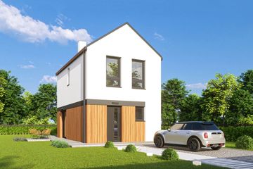  Projekt domu Luna 2a (WRD3150) - projekt domu z pełnym piętrem - Zdjęcie 1