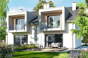  Projekt domu Diana 3 bliźniak (WRR1138) - projekt domu parterowego z poddaszem - Zdjęcie 2