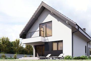  Projekt domu uA354 (WCB1484) - projekt domu parterowego z poddaszem - Zdjęcie 4