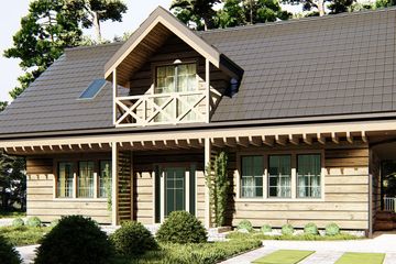  Projekt domu uA361 (WCB1482) - projekt domu parterowego z poddaszem - Zdjęcie 1
