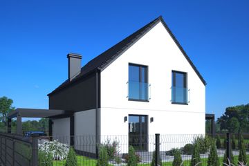  Projekt domu Smart 1 (KZM1010) - projekt domu parterowego z poddaszem - Zdjęcie 3