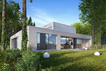  Projekt domu z patio 2 (WAW1161) - projekt domu parterowego - Zdjęcie 3