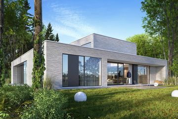  Projekt domu z patio 2 (WAW1161) - projekt domu parterowego - Zdjęcie 1
