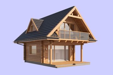  Projekt domu L-319 (SLU1039) - projekt domu parterowego z poddaszem - Zdjęcie 3