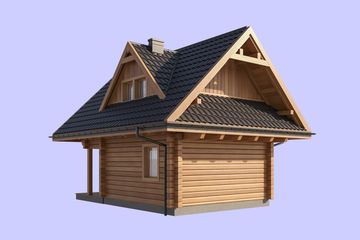  Projekt domu L-319 (SLU1039) - projekt domu parterowego z poddaszem - Zdjęcie 4