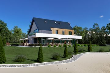  Projekt pensjonatu Kawiarnia (BSA2358) - projekt pensjonatu parterowego z poddaszem - Zdjęcie 2