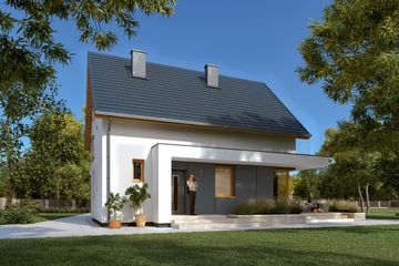  Projekt domu Kruszyna 3 (BSA2359) - projekt domu parterowego z poddaszem - Zdjęcie 3