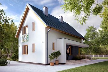  Projekt domu Kruszyna 3 (BSA2359) - projekt domu parterowego z poddaszem - Zdjęcie 5