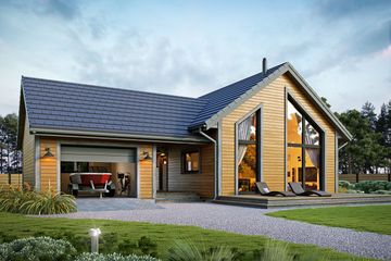  Projekt domu Erna 4 drewniana (BSE1240) - projekt domu parterowego - Zdjęcie 3