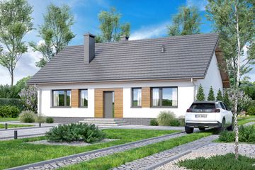  Projekt domu Daktyl 5 (WOF1217) - projekt domu parterowego - Zdjęcie 4