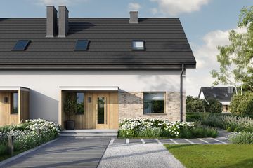  Projekt domu Eco 47 - dwulokalowy (WOZ1064) - projekt domu parterowego z poddaszem - Zdjęcie 3