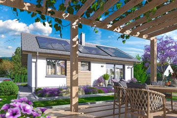  Projekt domu Tebe 7 (WOE1187) - projekt domu parterowego - Zdjęcie 4