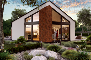  Projekt domu KA235 (PKT1291) - projekt domu parterowego - Zdjęcie 3