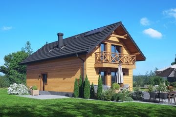  Projekt domu Jugów ag dws (KRP2739) - projekt domu parterowego z poddaszem - Zdjęcie 2