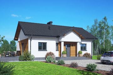  Projekt domu Miłków 79 (KRP2737) - projekt domu parterowego - Zdjęcie 1