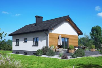  Projekt domu Miłków 79 (KRP2737) - projekt domu parterowego - Zdjęcie 2