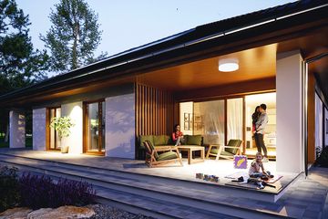  Projekt domu Jerzynka II z garażem 1-st. [A] (WRF2405) - projekt domu parterowego - Zdjęcie 5