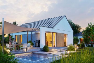  Projekt domu Domena 153 C (WRW1384) - projekt domu parterowego - Zdjęcie 2