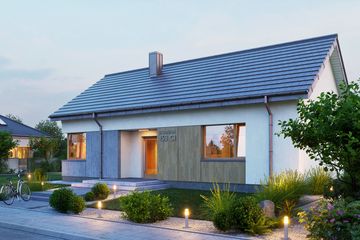  Projekt domu Domena 153 C1 (WRW1385) - projekt domu parterowego - Zdjęcie 2