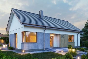  Projekt domu Domena 153 C1 (WRW1385) - projekt domu parterowego - Zdjęcie 1