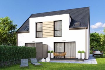  Projekt domu Emilka 2 - dwulokalowy LLL (WRD3209) - projekt domu parterowego z poddaszem - Zdjęcie 2