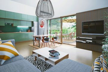  Projekt domu Pleszka z garażem 1-st. [A] (WRF2407) - projekt domu parterowego - Zdjęcie 8