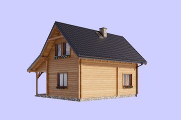  Projekt domu L-320 (SLU1040) - projekt domu parterowego z poddaszem - Zdjęcie 4