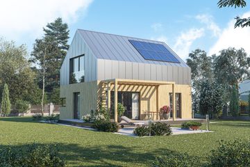  Projekt domu D339A (WAI1467) - projekt domu parterowego z poddaszem - Zdjęcie 3