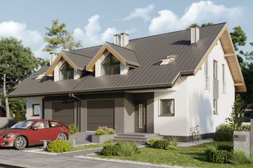  Projekt domu Lila Prima Duolit (1869) (KRD3012) - projekt domu parterowego z poddaszem - Zdjęcie 1