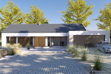  Projekt domu DomPasja 61 B (BBE1054) - projekt domu parterowego - Zdjęcie 2