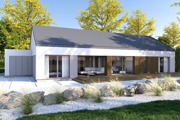  Projekt domu DomPasja 61 B (BBE1054) - projekt domu parterowego - Zdjęcie 3