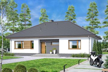  Projekt domu Mokka plus 4s (WOF1220) - projekt domu parterowego - Zdjęcie 1