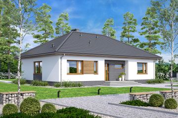  Projekt domu Mokka plus 4s (WOF1220) - projekt domu parterowego - Zdjęcie 2