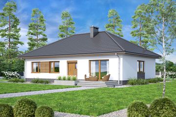  Projekt domu Mokka plus 4s (WOF1220) - projekt domu parterowego - Zdjęcie 3