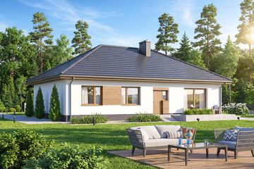  Projekt domu Mokka plus 4s (WOF1220) - projekt domu parterowego - Zdjęcie 3