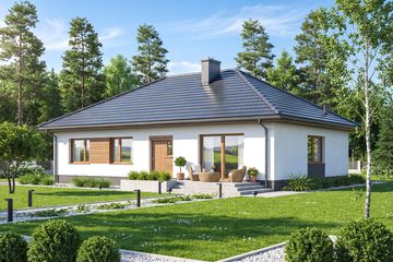  Projekt domu Mokka plus 4s (WOF1220) - projekt domu parterowego - Zdjęcie 4