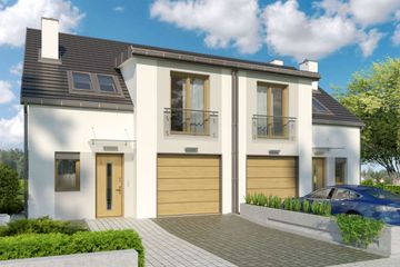  Projekt domu Feliks - segment lewy (WRD3170) - projekt domu parterowego z poddaszem - Zdjęcie 1