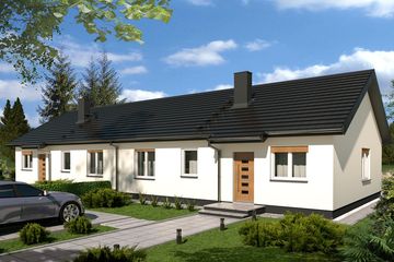  Projekt domu Filip b - segment lewy (WRD3190) - projekt domu parterowego - Zdjęcie 1