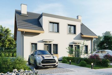  Projekt domu Morski 4 - segment lewy (WRD3194) - projekt domu parterowego z poddaszem - Zdjęcie 1