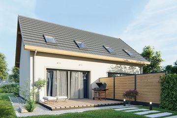  Projekt domu Morski 4 - segment lewy (WRD3194) - projekt domu parterowego z poddaszem - Zdjęcie 2