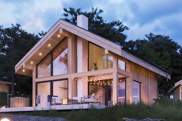  Projekt domu Stodoła Chalet (KRY1009) - projekt domu parterowego z poddaszem - Zdjęcie 1