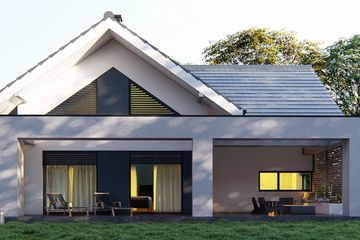  Projekt domu uA172 (WCB1493) - projekt domu parterowego z poddaszem - Zdjęcie 3