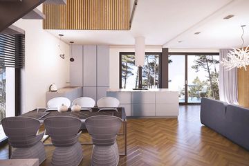  Projekt domu Moderno 2L (WRN1565) - projekt domu parterowego z poddaszem - Zdjęcie 3